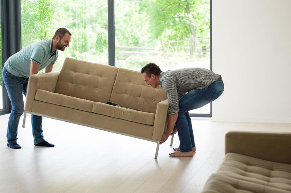 Furniture being removed.