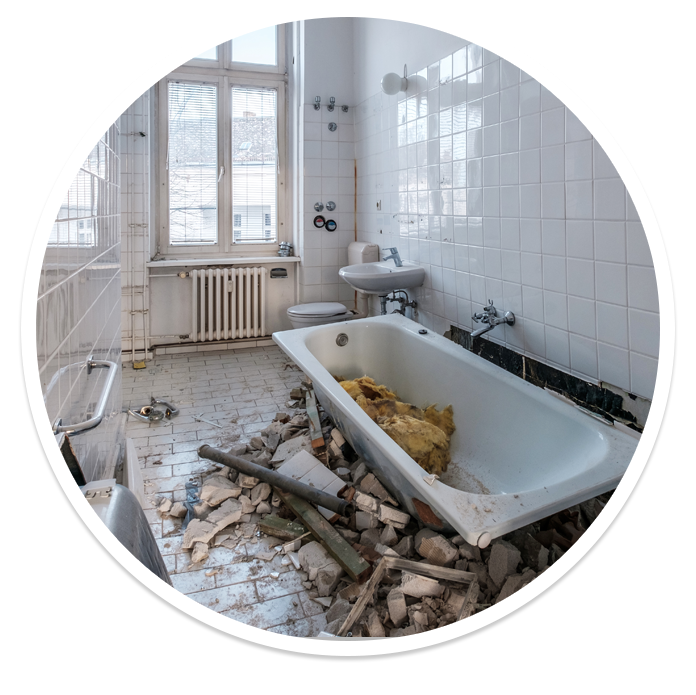 Demolition removal services.