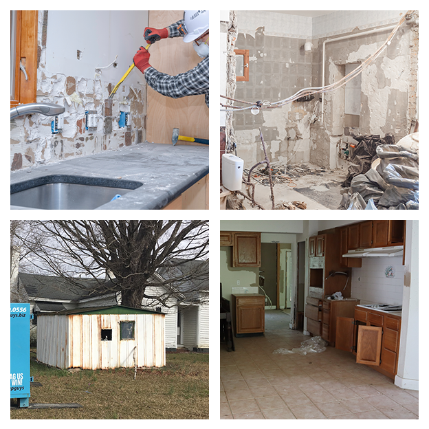 Residential demolition services.