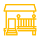 Demolition services decks and porches icon.