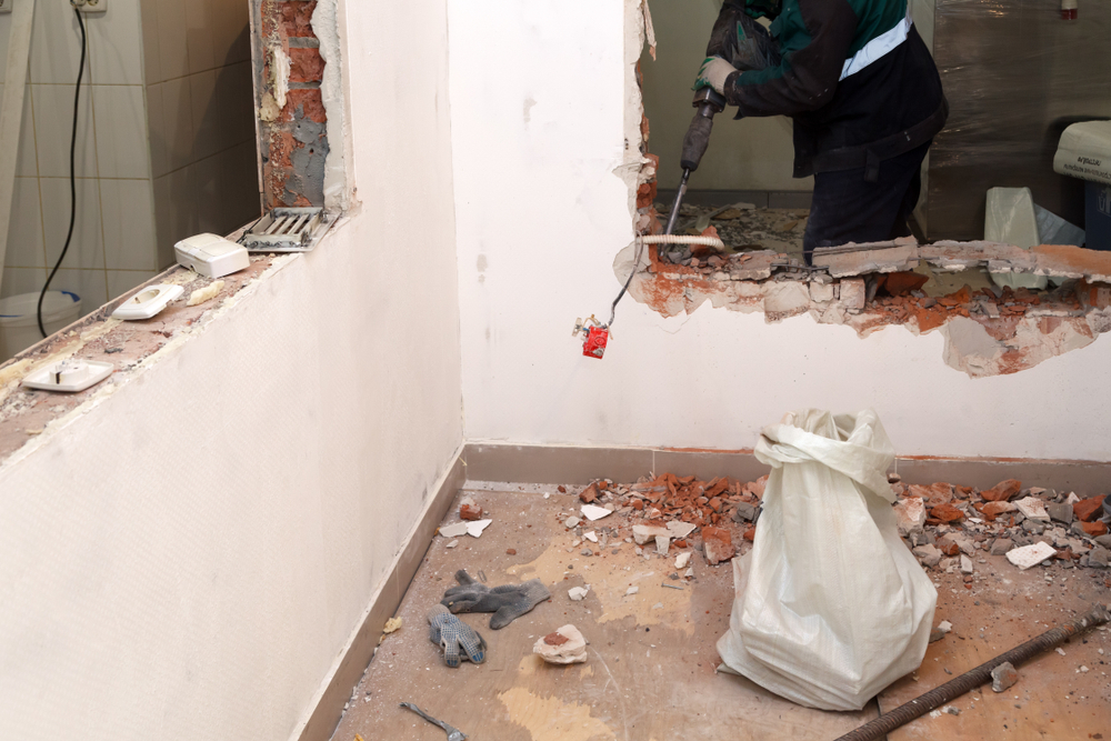 Junk removal and demolition services.